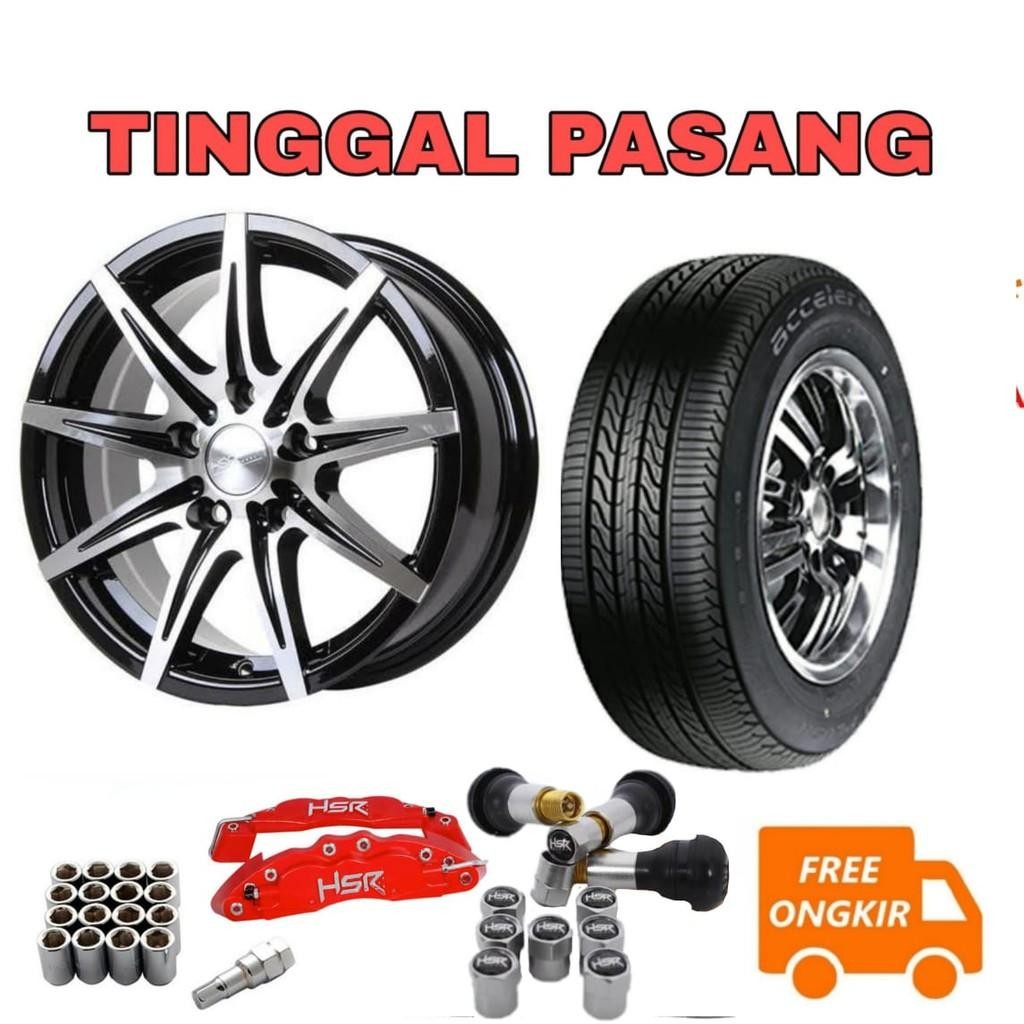 Paket Komplit Velg Mobil Ring 15 R15 Kccx Hsr - Grandmax Apv Luxio Taruna Innova Ertiga New Carry