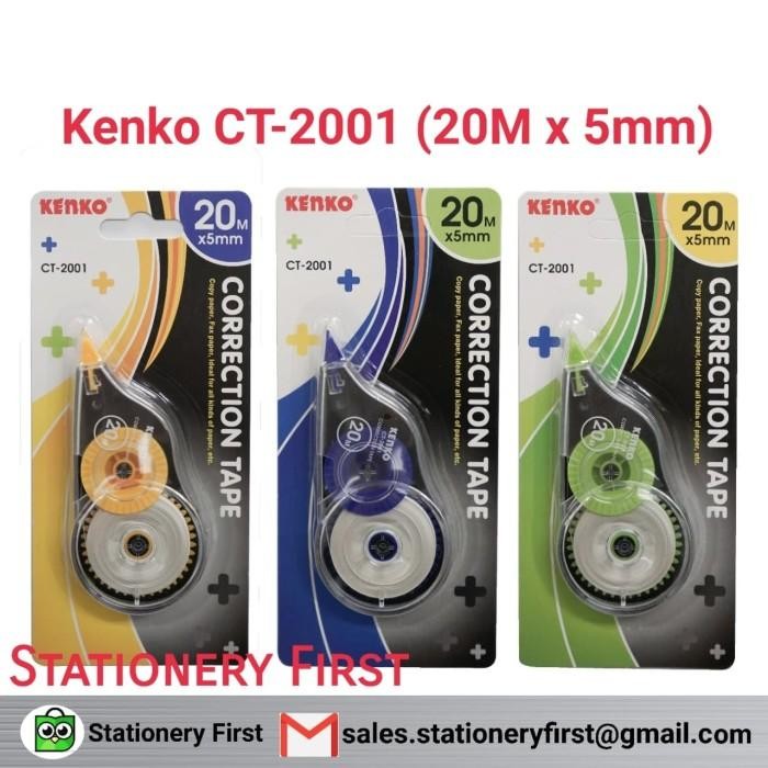 

Correction Tape Tip Ex Tip-X Kertas Kenko Ct-2001 20 Meter Lusinan
