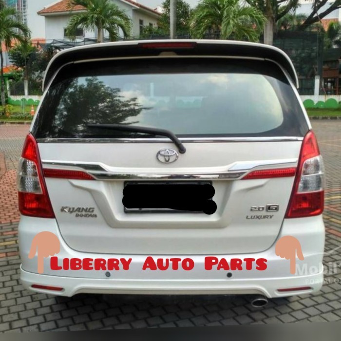 BODYKIT / Body Kit / BEMPER Bumper BELAKANG Innova V Luxury G Original