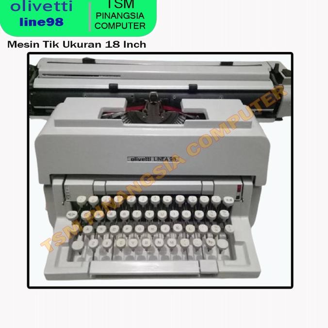 Mesin Tik OLIVETTI Linea 98 Mesin Ketik Manual Ukuran A3 18'' inch