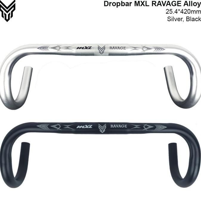 Stang balap alloy fixie dropbar mxl Ravage alloy 25.4 x 420mm