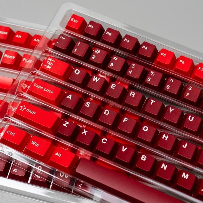 JAMON Cherry Doubleshot PBT Keycaps Terlaris