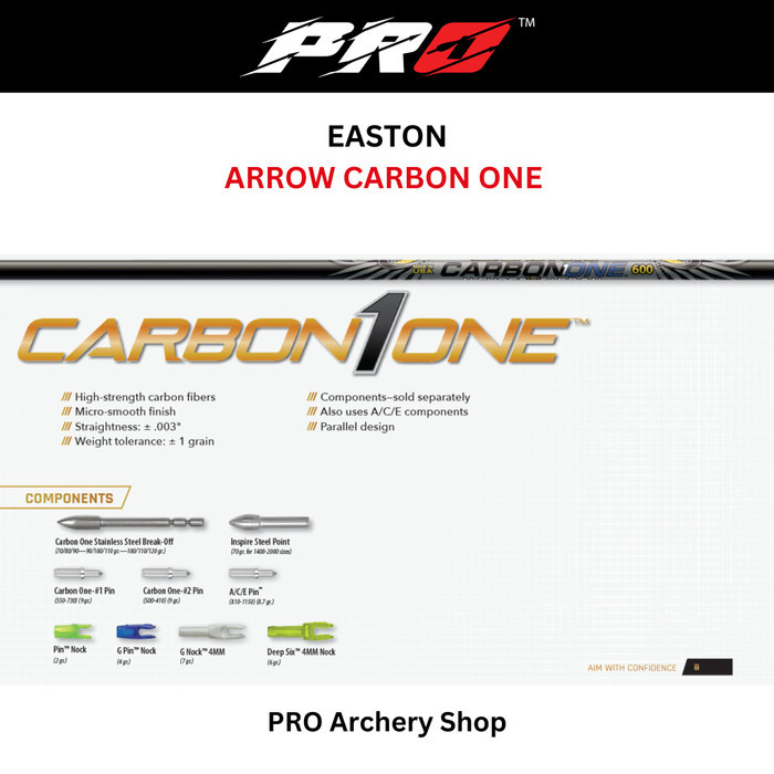 TERBARU ARROW CARBON ONE EASTON - 6 PCS