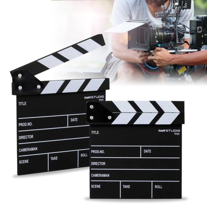 

TERBARU! Papan Film Sutradara Profesional Clapper Board