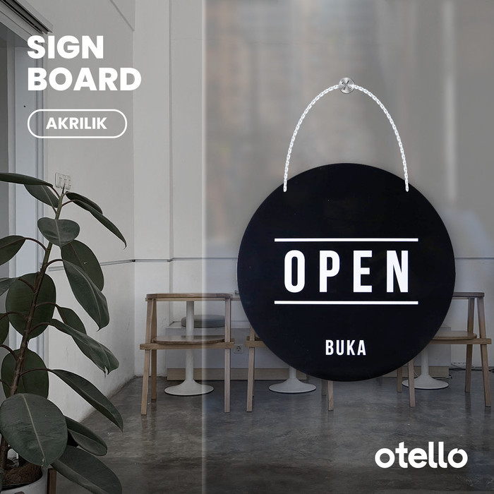 

TERLARIS! Open Closed Papan Akrilik Buka Tutup Sign Board Signage Toko Acrylic