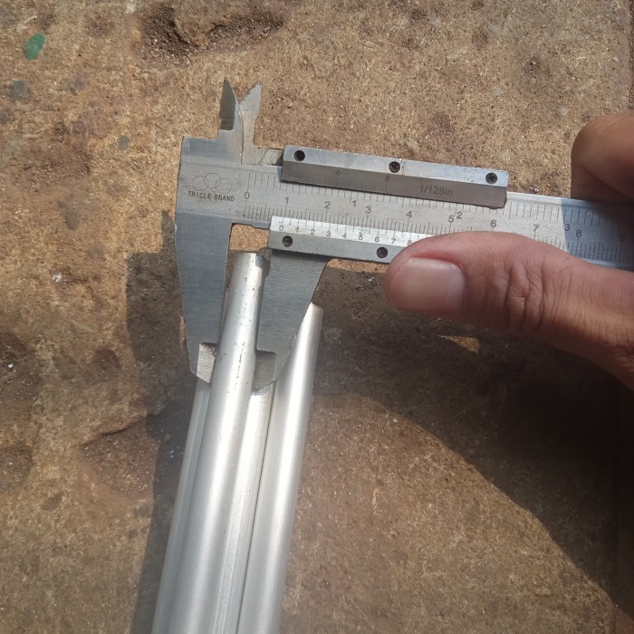 pipa aluminium od 10mm id 6mm x 3000mm
