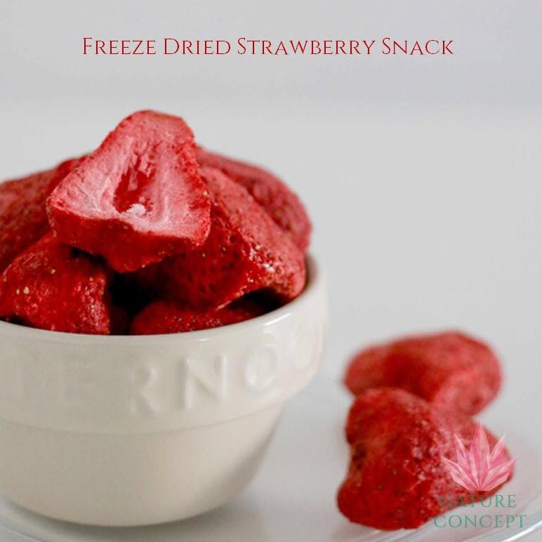 

Cemilan Stroberi kering Mixed Fruit Freeze Dried Strawberry Snack snek sehat
