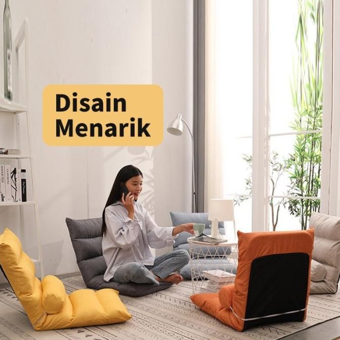 Kursi Santai Lipat lesehan senderan lantai sofa depan tv minimalis bag BS88