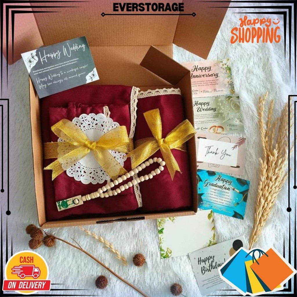 

Hampersmukenakatundewasamuslimahalatsholatperempuanwanitagiftboxhadiahkadoweddingpremium D Gratis Ongkir