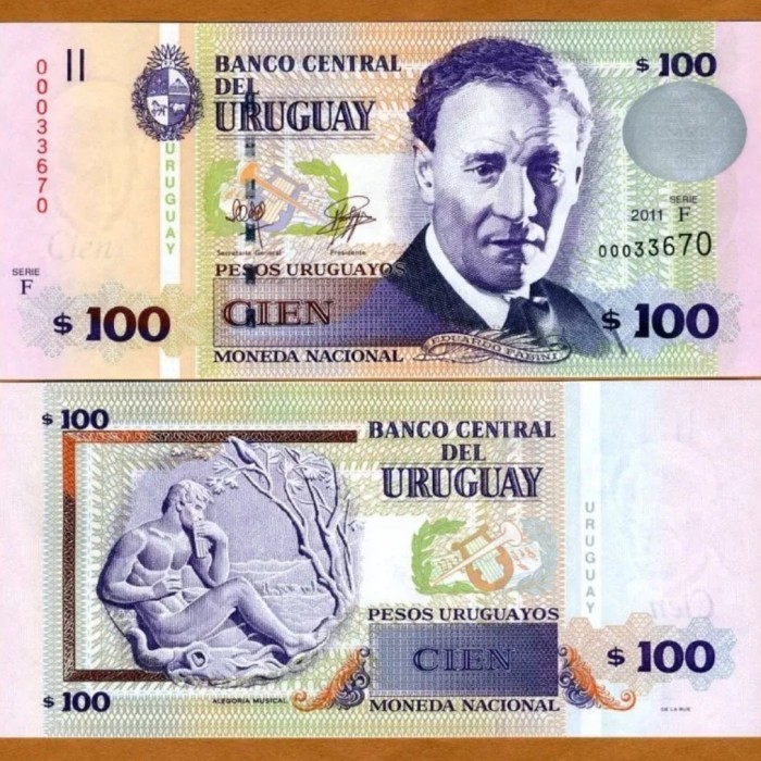 Uruguay 100 Pesos 2011