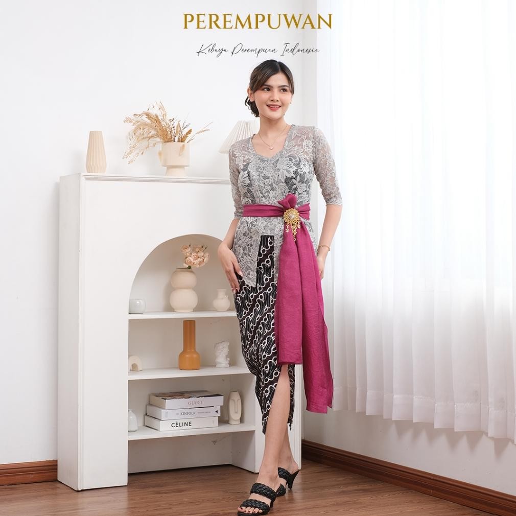 eug perempuwan set kebaya wisuda bali modern kutu baru baju adat wanita klasik polos kondangan