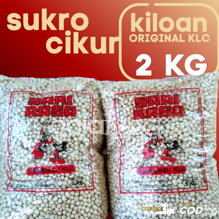 

GROSIRAN - 2Kg SUKRO CIKUR KILOAN isi 2x1KG Merk SariRasa by GaiaRasa