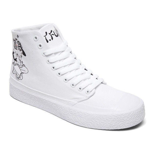 DC Shoes Men T-Funk Hi S x Tati Shoes White/Black ADYS300577