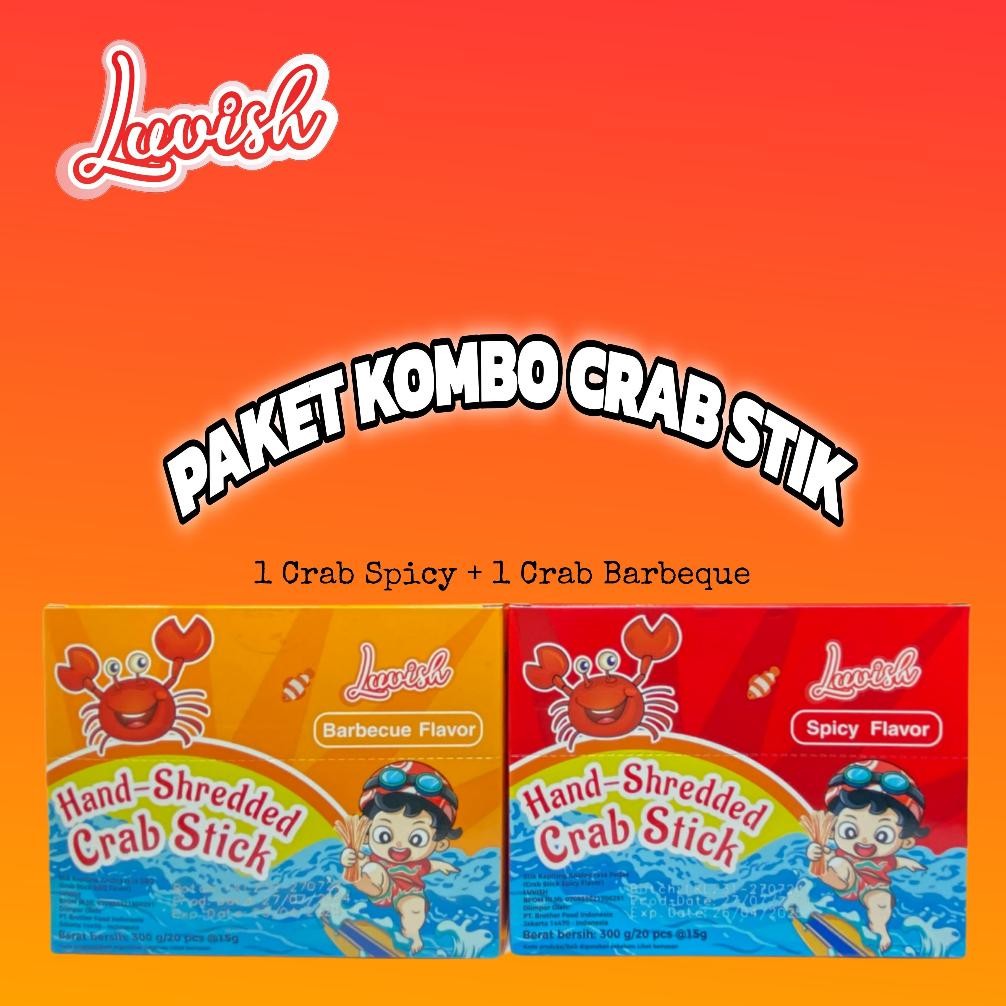 

[ LUVISH ] PAKET KOMBO CRAB STICK I CRAB BBQ I CRAB SPICY I CRAB FLAVOR