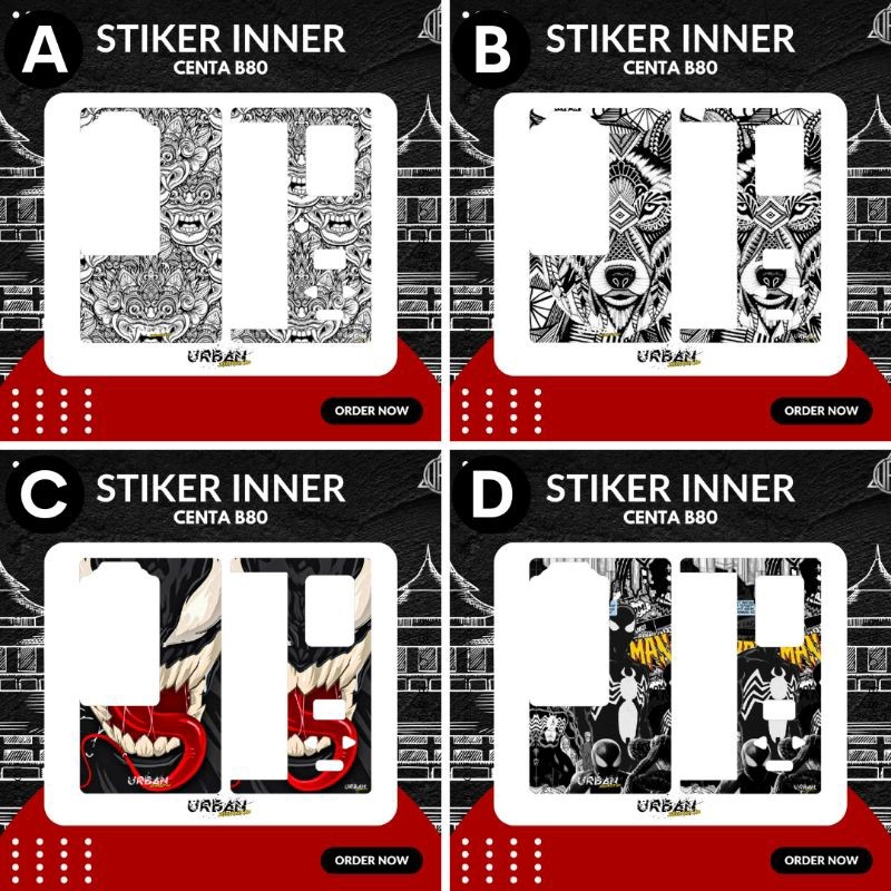 

*PromoTerjangkau* Urban Stiker C B80 Dekorasi Detail S Dalam By District Garskin Wrap Premium / X Casing Case COD