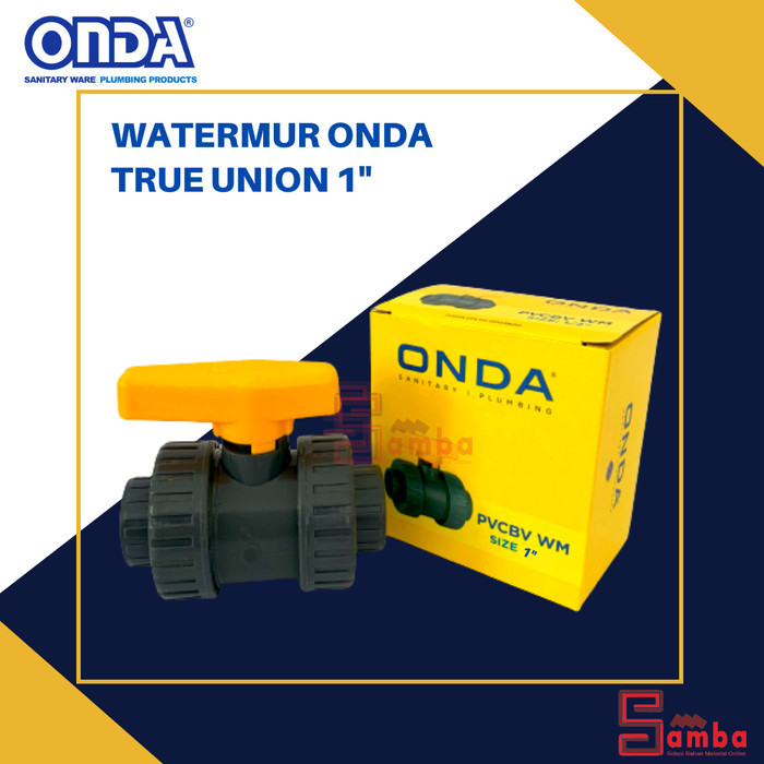 BALLVALVE WATERMUR PVC ONDA 1" TRUE UNION/BALL VALVE TRUE UNION 1"