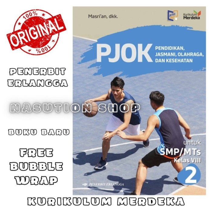 

Buku PJOK Kelas 2 / 8 SMP Erlangga Kurikulum Merdeka - Penjasorkes ORI