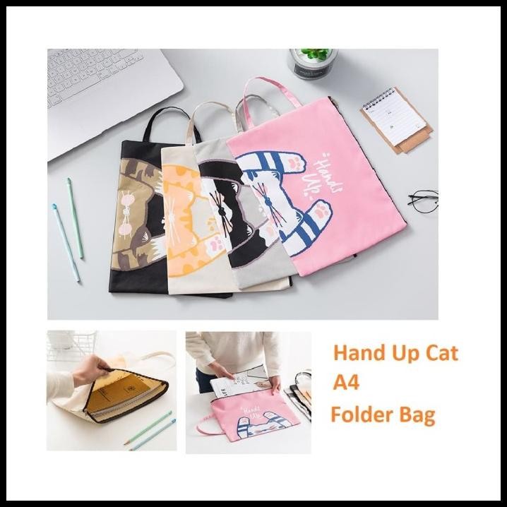 

PF15 MAP Hand Up Cat A4 Stationery File Folder