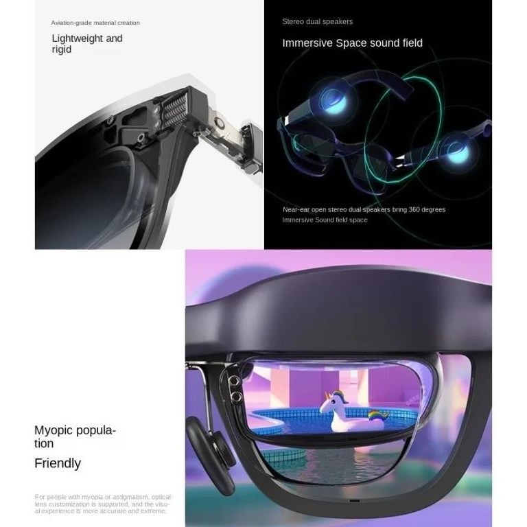 Nreal Air Smart AR Glasses Portable 130 Inch Space Giant Screen 1080P