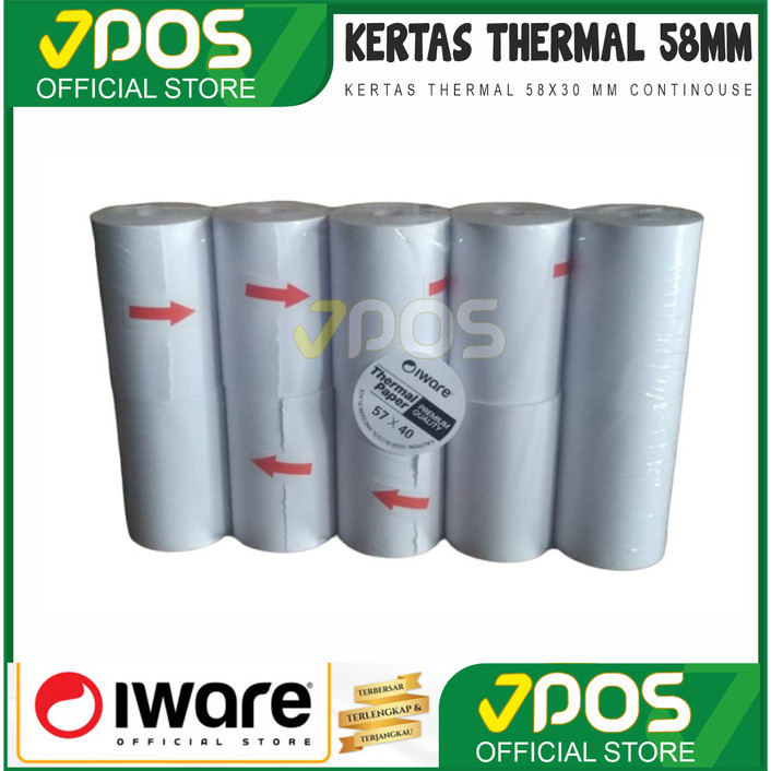 

Kertas Thermal 58mm uk 40