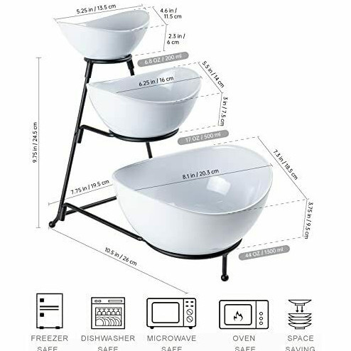 Set Wadah Saji Serving Tray Wadah Saji Prasmanan Set Mangkuk