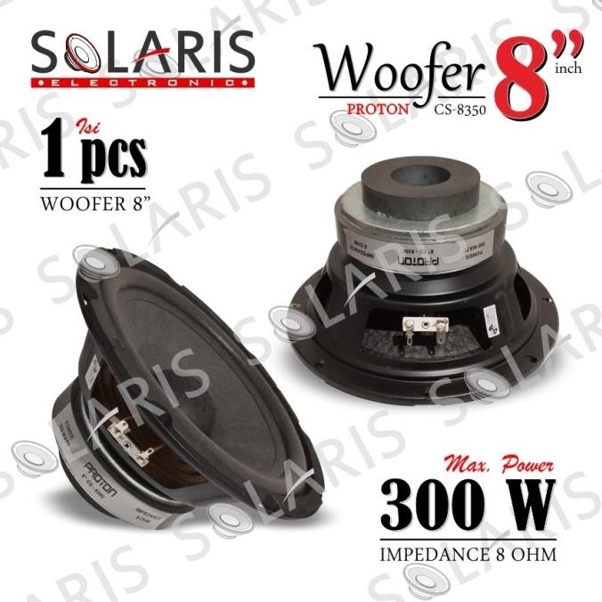 WOOFER 8 Inch DOUBLE MAGNET 300 Watt SPEAKER KARAOKE PROTON CS-8350 Terlaris
