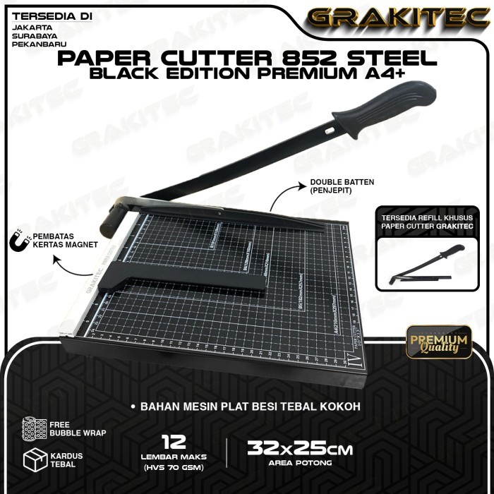 

TERLARIS! Paper Cutter A4 Alat Potong Kertas Grakitec