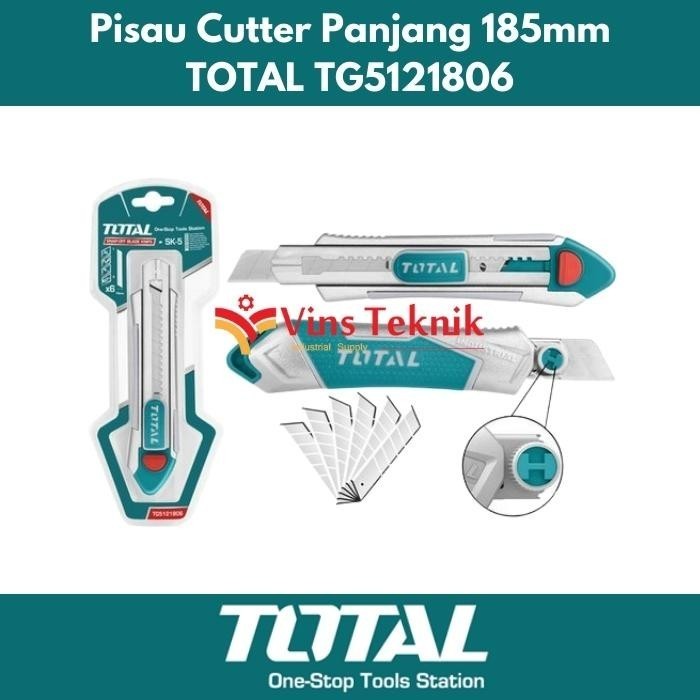 

TERLARIS! Snap-off Blade Knife Pisau Cutter cater TOTAL TG5121806