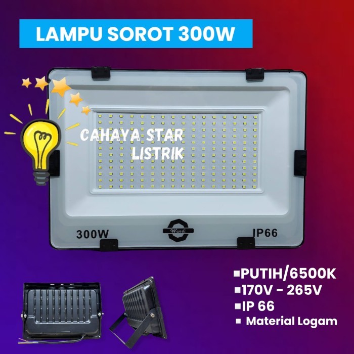 LAMPU SOROT 200WATT / 300WATT IP66 / LAMPU SOROT OUTDOOR / LAMPU SOROT LED / LAMPU SOROT FLOODLIGHT