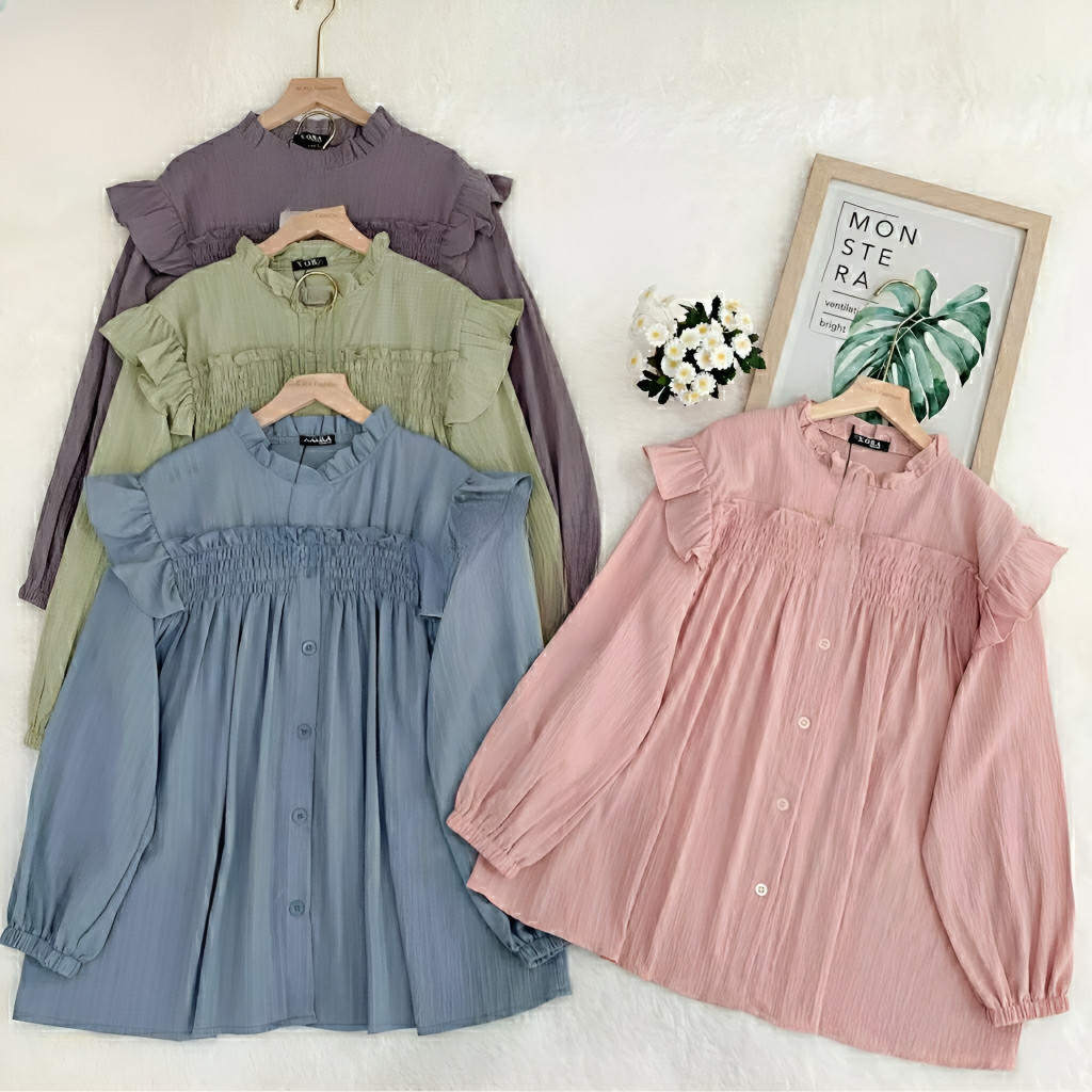 Belus Kekinian Bestseller Blus Kemeha Kerja Fashion Atsan Kmj Shirt Terbaru 2025 Hem Atasan Wanit Bl