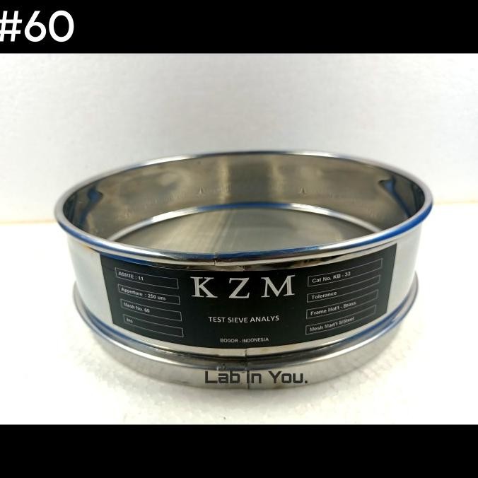 Sieve Ayakan Stainless Mesh 60 Test Mesh 60 (250 um) Diameter 20 cm