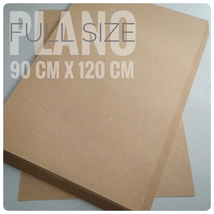 1 Rim Kertas Kraft Liner / Samson 125 gsm Uk Plano 90 cm X 120 cm