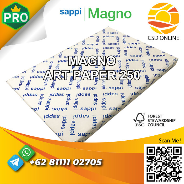

Magno Gloss Kertas Art Paper Carton CTS 250 Gsm A3+ 250 Lembar - Pack