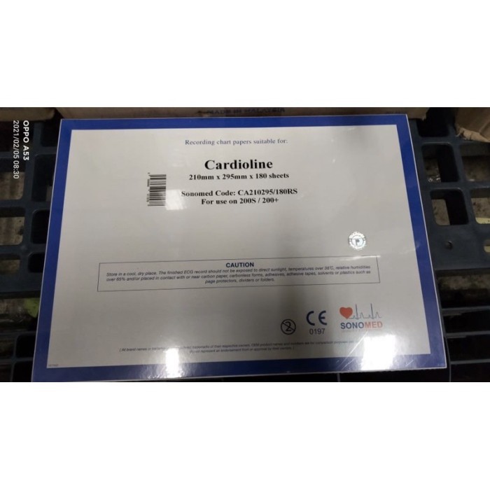 

kertas ekg / cardioline 200S / 200+ / 210 x 295 x 180 / kertas ekg cardioline / ekg cardioline / ekg