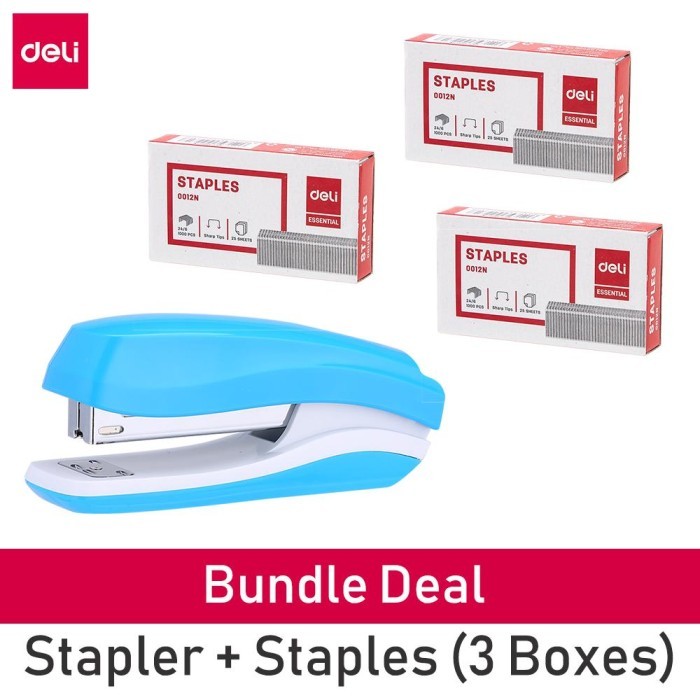 

IMPORT Neon Stapler E0350 + 3 Boxes Of StaplesStaple Bullets E0012N