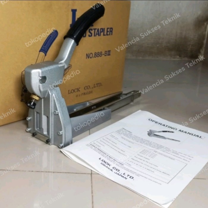 

Lock Hand Stapler 19mm ORI JEPANG Alat Staples Karton Kardus