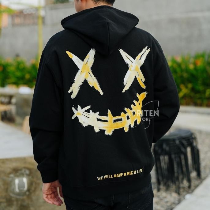 Bagus  Ricky Is Clown Yellow Gradient Hoodie Original / Rickyisclown Premium