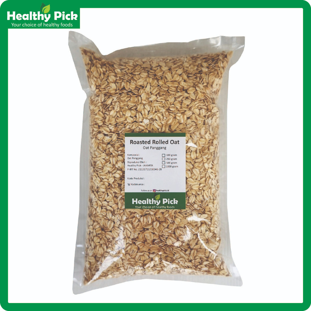

Roasted Regular Rolled Oat 1 kg (old fashioned oats 1000gr) P3S5