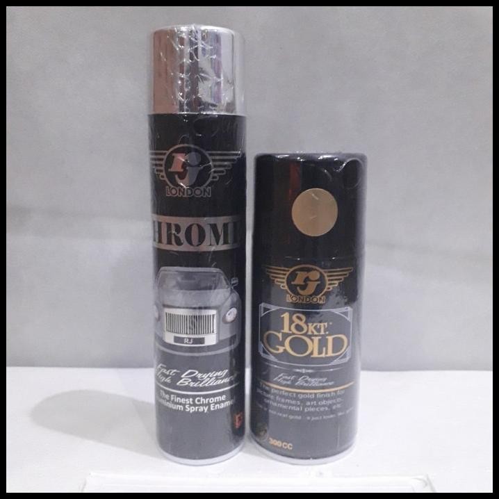 Pilok Pilox Cat semprot Rj krom krum chrome crom emas gold crome gold