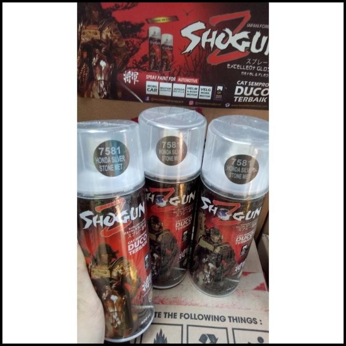 cat semprot duco shogunzhonda silver stone met 7581 400cc abu metalik