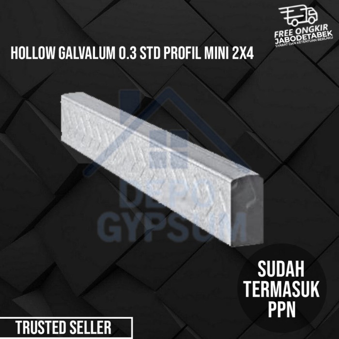 Besi Hollow 2x4 Besi Hollow Galvalum 0,3mm 2x4 Hollow Galvalum 0.3mm 2x4 Rangka Hollow Hollo Holo