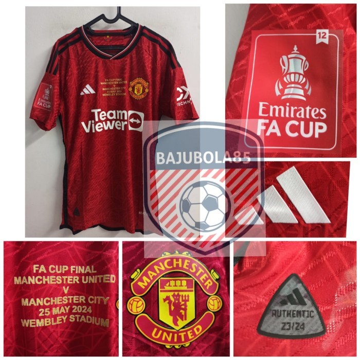Murah MU HOME 2023 PLAYER VERSION FINAL FA CUP Non COD