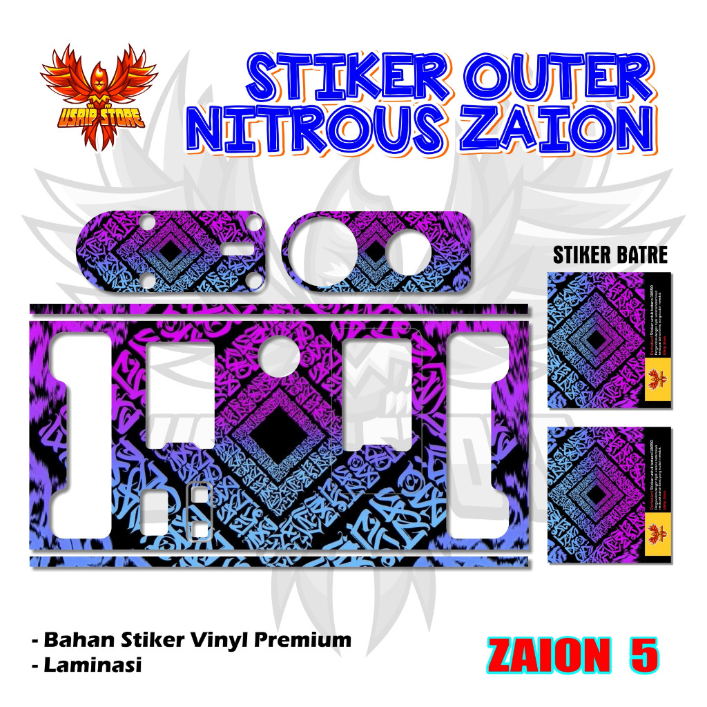 

*PromoTerjangkau* Stiker Zaion Part 2 05 Garskin Wrap Stiker Premium / X Casing Case COD