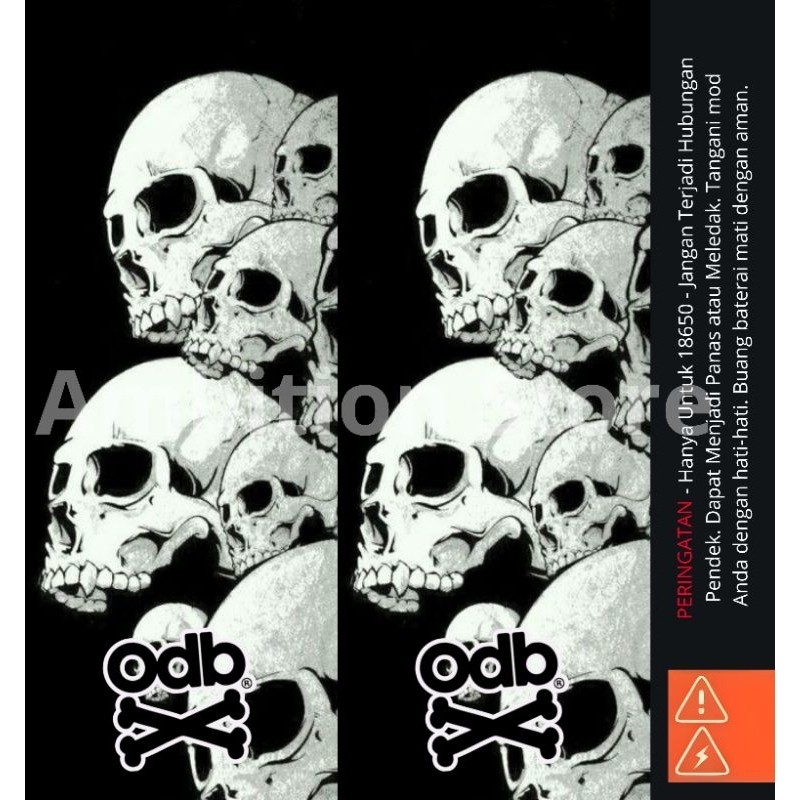 

*PromoTerjangkau* Ambitionstore Stiker Wrap Baterai 18650 Skull Series Pelindung Dan Penghias Untuk Segala Merek 26 Garskin Wrap Stiker Premium / X Casing Case COD