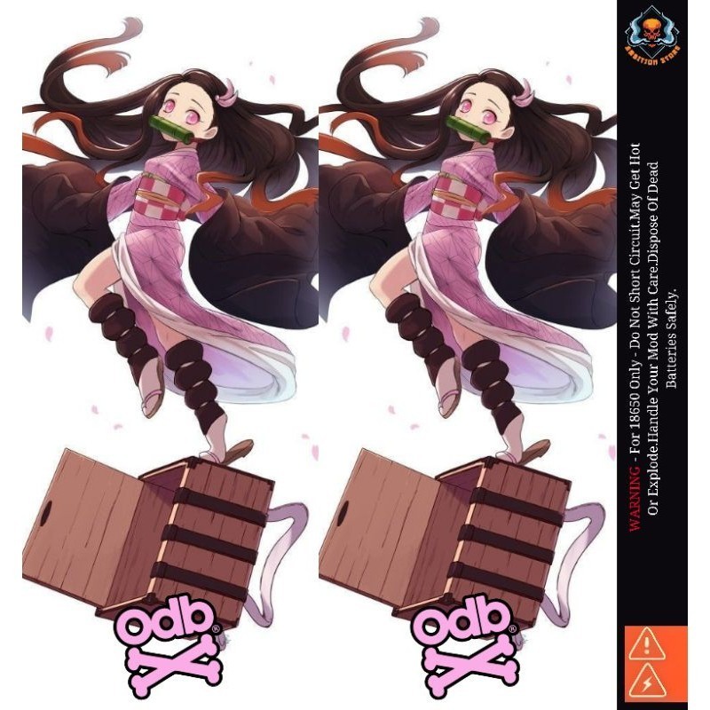 

*PromoTerjangkau* Ambitionstore Stiker Wrap Baterai 18650 Nezuko V1 Series Pelindung Dan Penghias Untuk Segala Merek 36 Garskin Wrap Stiker Premium / X Casing Case COD