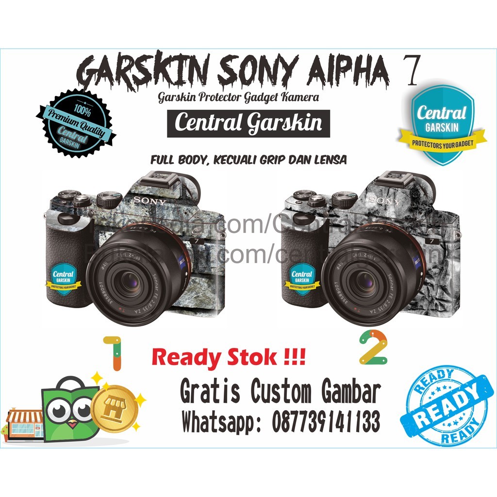 

*PromoTerjangkau* Kamera Sony A7 A7s A7r Bata Garskin Wrap Stiker Premium / X Casing Case COD