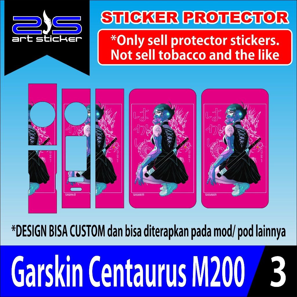 

*PromoTerjangkau* Stikerm200 Red Black Uv Printing Kanashi Hito Garskin Wrap Stiker Premium / X Casing Case COD