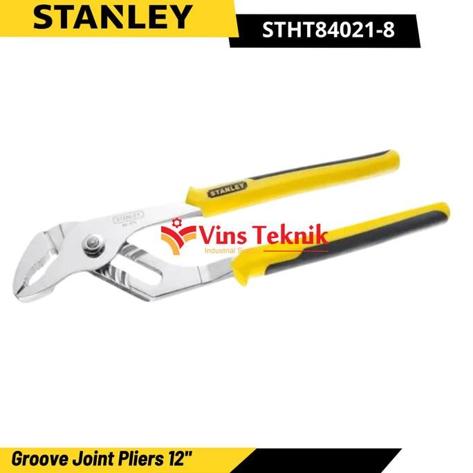 Promo Tang Buaya 12 Groove Joint Pliers Stanley Stht84021-8