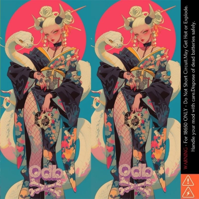 

*PromoTerjangkau* Jaka Stiker Wrap Baterai 18650 Odbest Anime Colorful Art Untuk Melindungxi Dan Mempercantik Battery Odb 61 Garskin Wrap Stiker Premium / X Casing Case COD