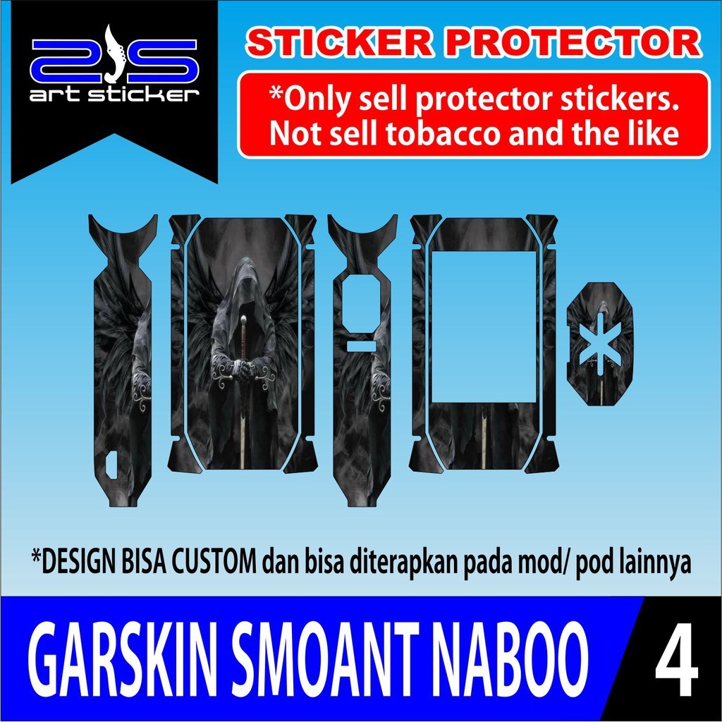 

*PromoTerjangkau* Smoant Naboo Dark Angel Garskin Wrap Stiker Premium / X Casing Case COD